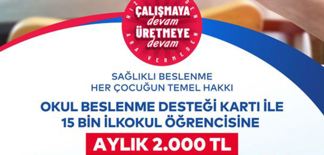 İBB’den Öğrencilere Beslenme Desteği