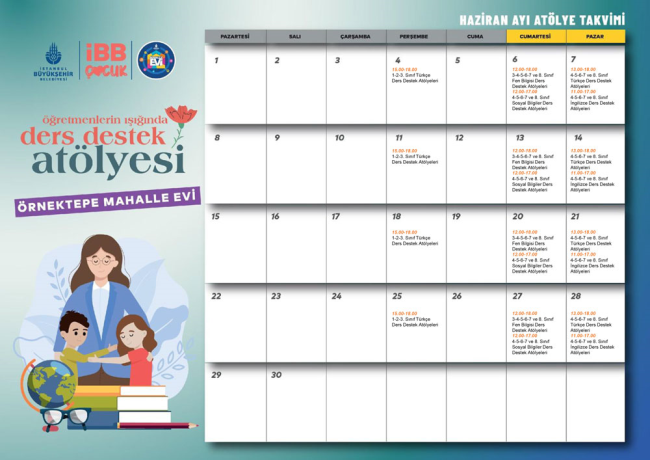 Örnektepe Ders Destek Faaliyet Programı