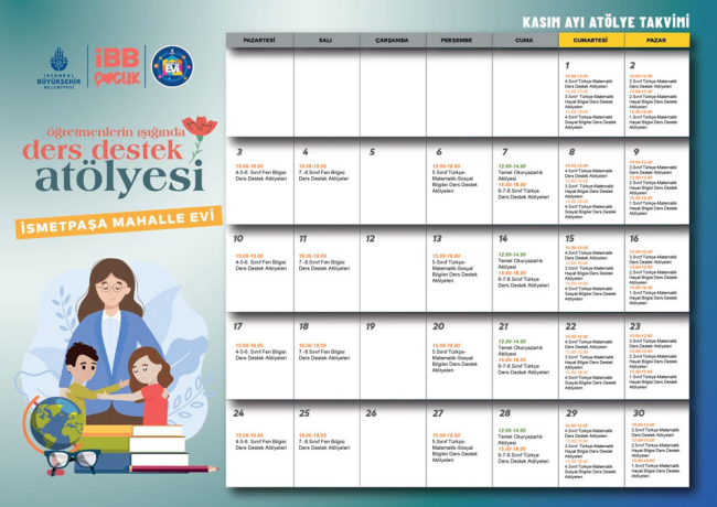 İsmetpaşa Ders Destek Faaliyet Programı