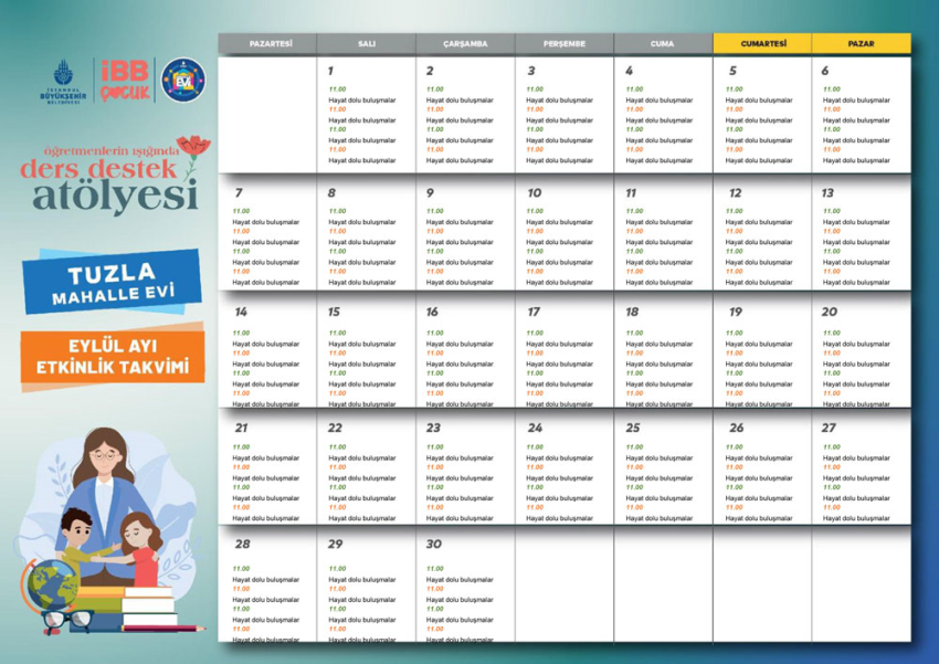 Tuzla Ders Destek Faaliyet Programı