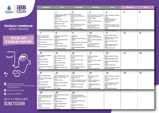 Üsküdar Tebhirhane Faaliyet Programı