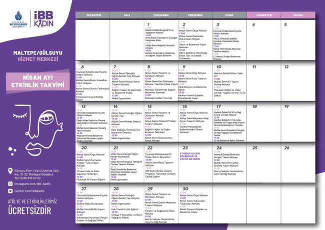 Maltepe Gülsuyu Faaliyet Programı