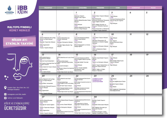 Maltepe Fındıklı Faaliyet Programı